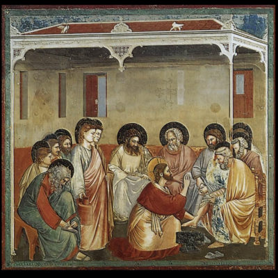 Giotto, Lavanda dei piedi (1305) - Cappella degli Scrovegni, Padova